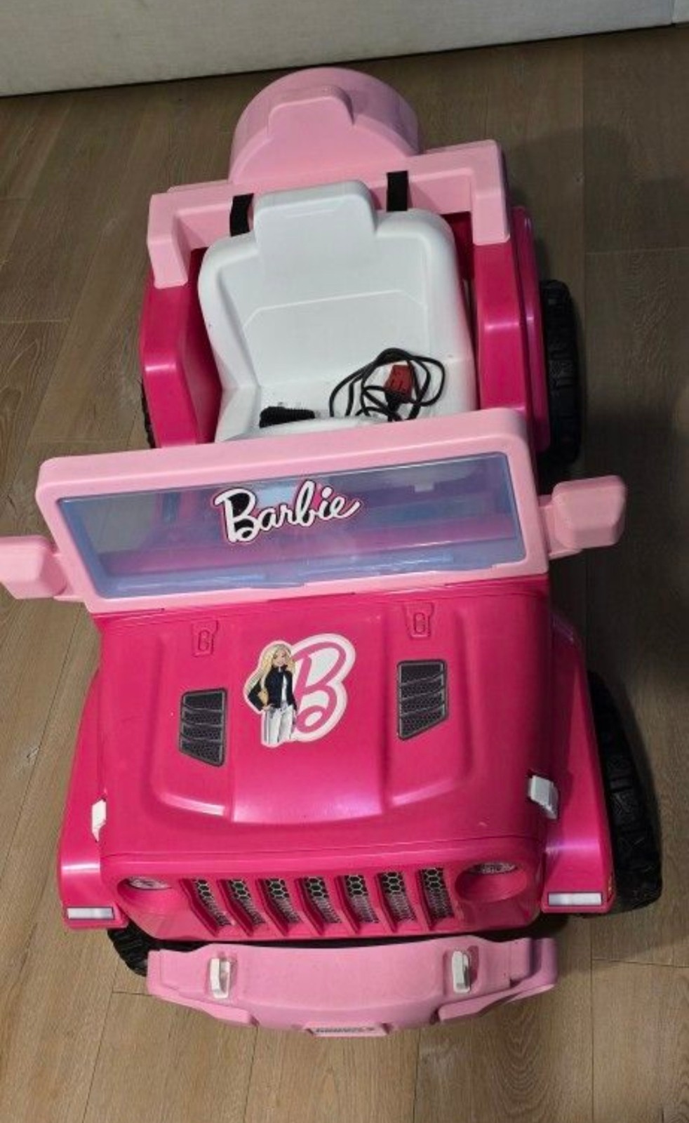 Power Wheels Barbie Battery Operated Ride-On Toy Car for Ages 3-7