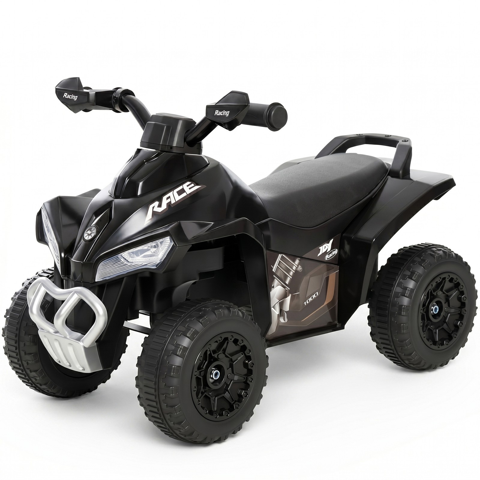 NO Power Kids Ride On Push Car, w/ Music, Lights for 1.5-3, Black