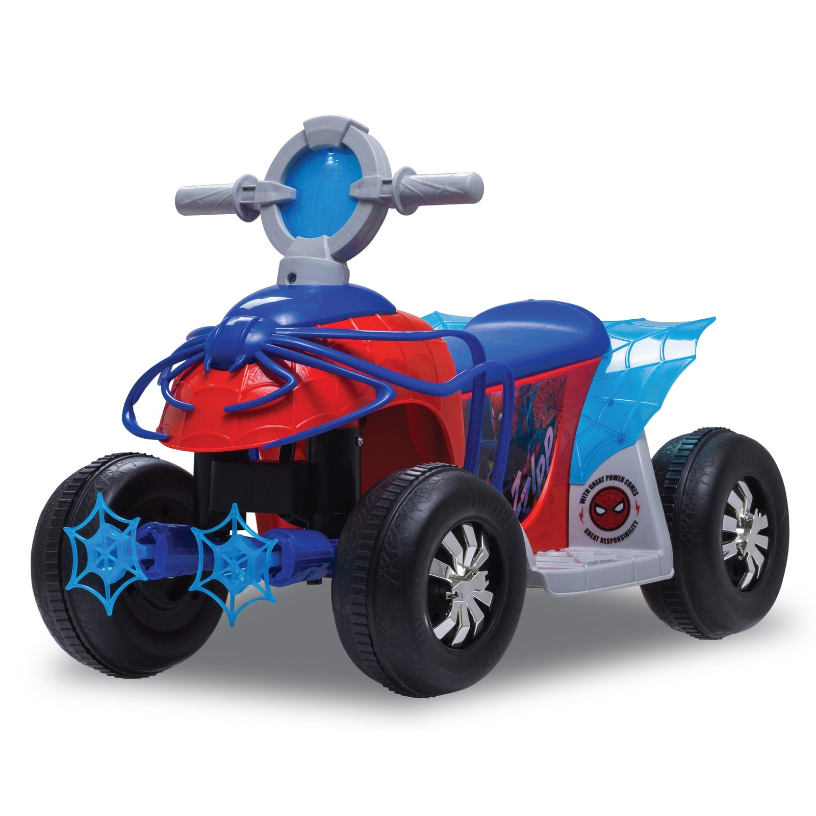 Marvel’s Spider-Man Premium Quad Ride-On, 18-30 Months, 6V Battery and Charge…