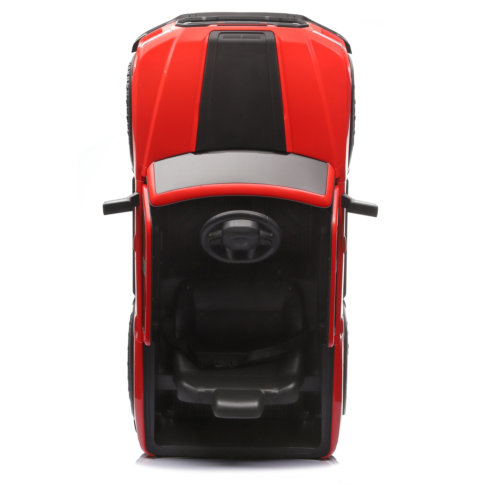 12V Kids Ride-On Car Remote Control, 4-Wheel Shock Absorption 3-6 Years Red