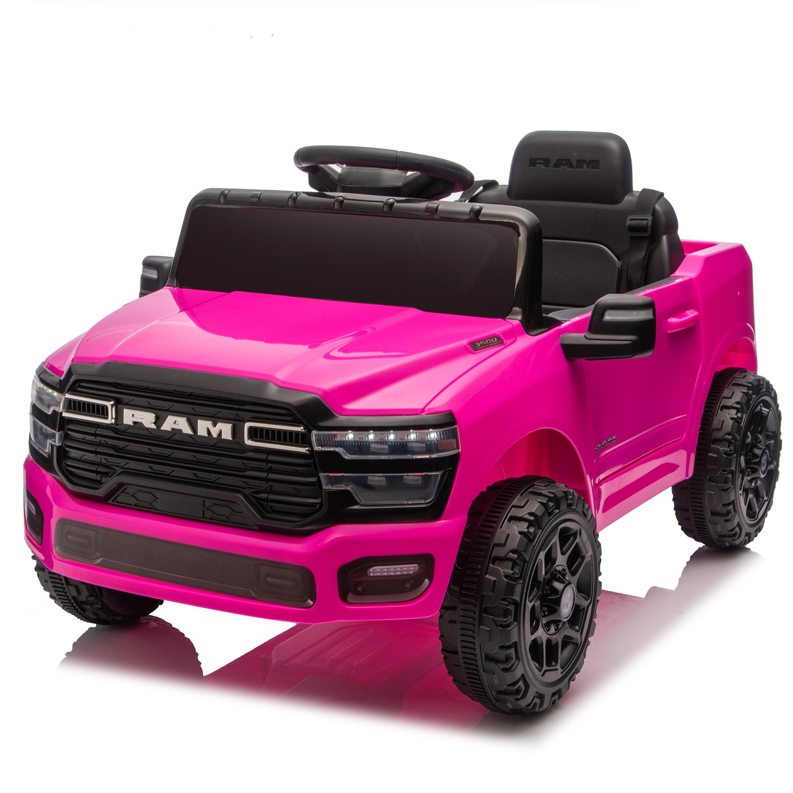 12V Kids Ride on Truck w/ Parents Control 3 Speed Adjustment LED Light