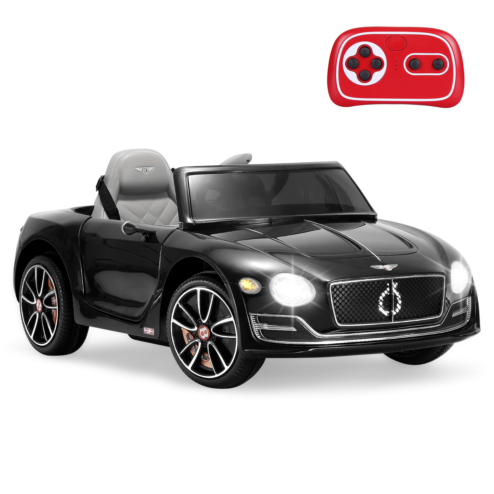 Kids Electric Ride On 12V Licensed BENTLEY Battery Powered Car Toy with 2 Speed