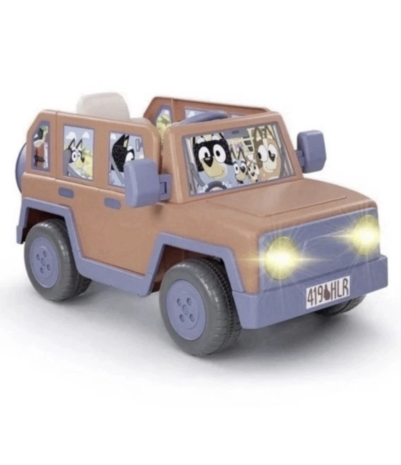 Bluey Heeler Family 12-Volt Battery Powered Ride-On, Ages 3+, 66lb. Max Weight