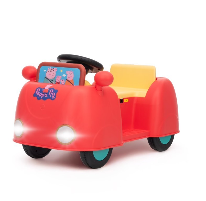 Peppa Pig 6V Electric Ride-On Car with Battery and Charger, Kids Toddler Ride-On