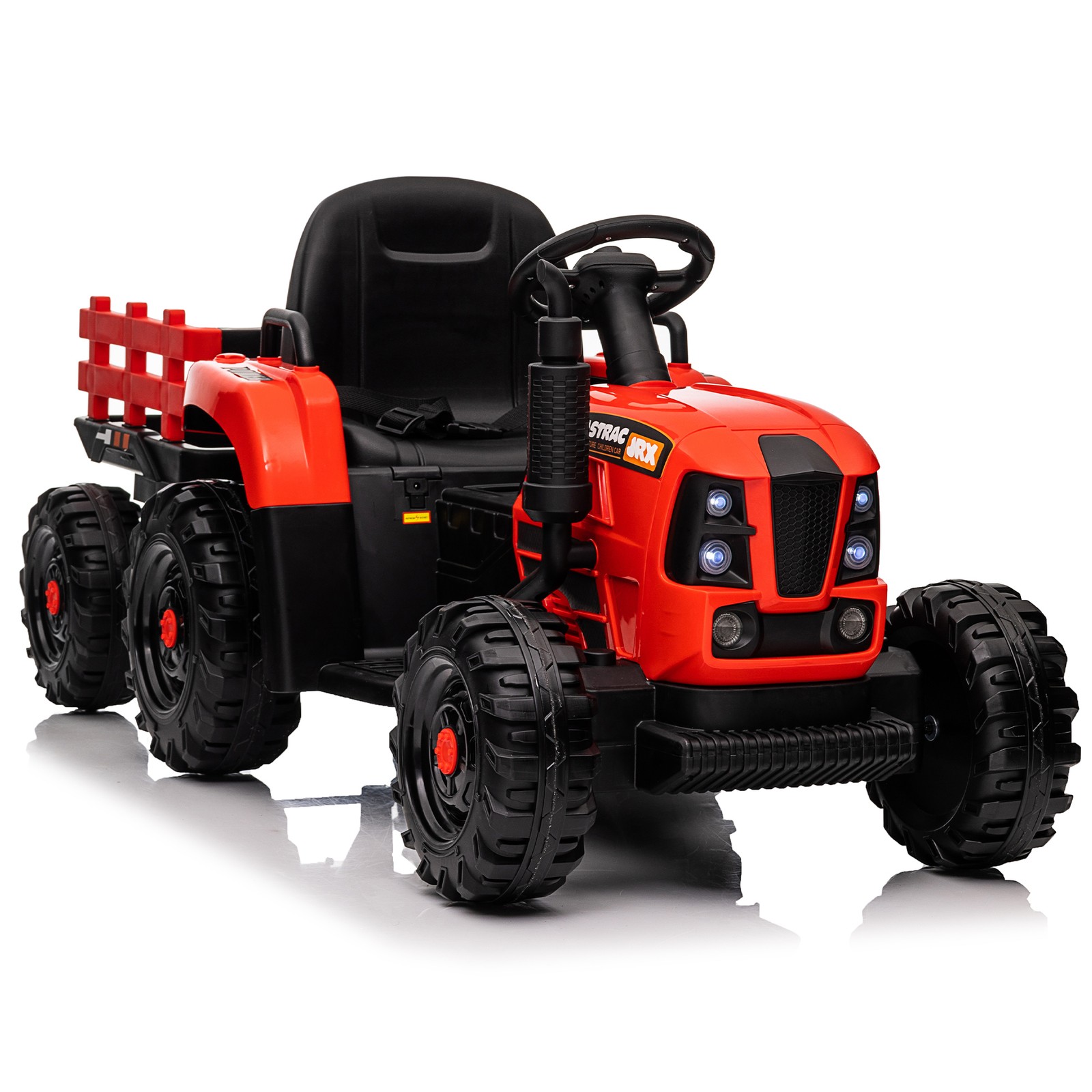 Ride on Tractor 24V 400W Powered Electric Tractor Toy electric car for kids Red