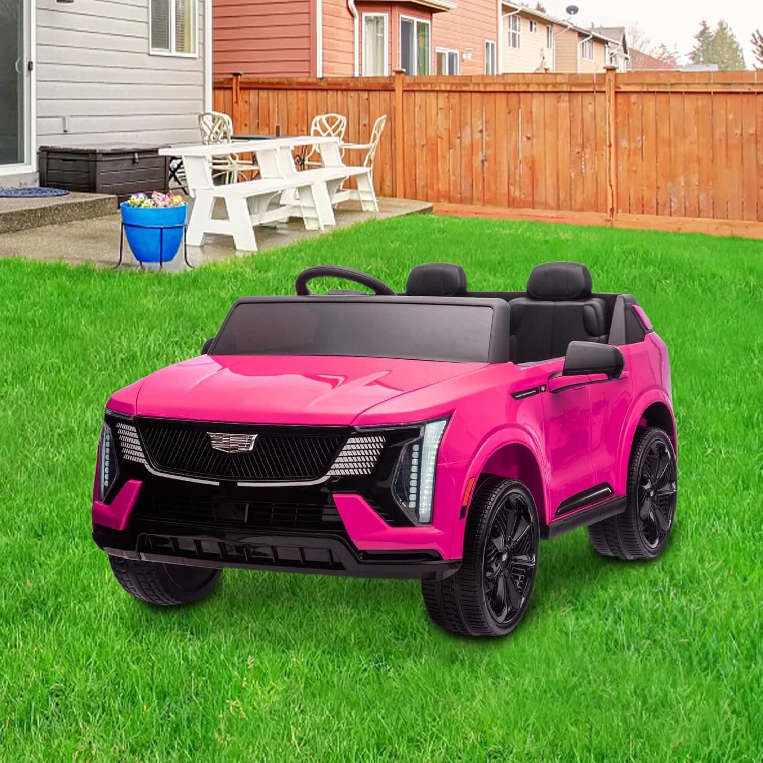 Electric 24V Battery Kids Ride On Truck Car 2-Seater Vehicle w/Remote, LED Light