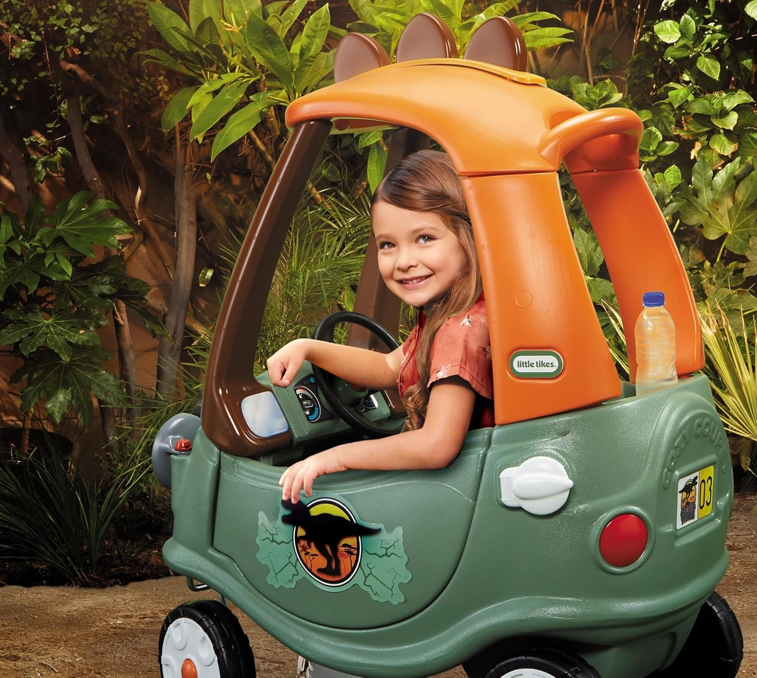 T-Rex Cozy Coupe Ride-On Car for Kids, Multicolor – Fun Indoor & Outdoor Play