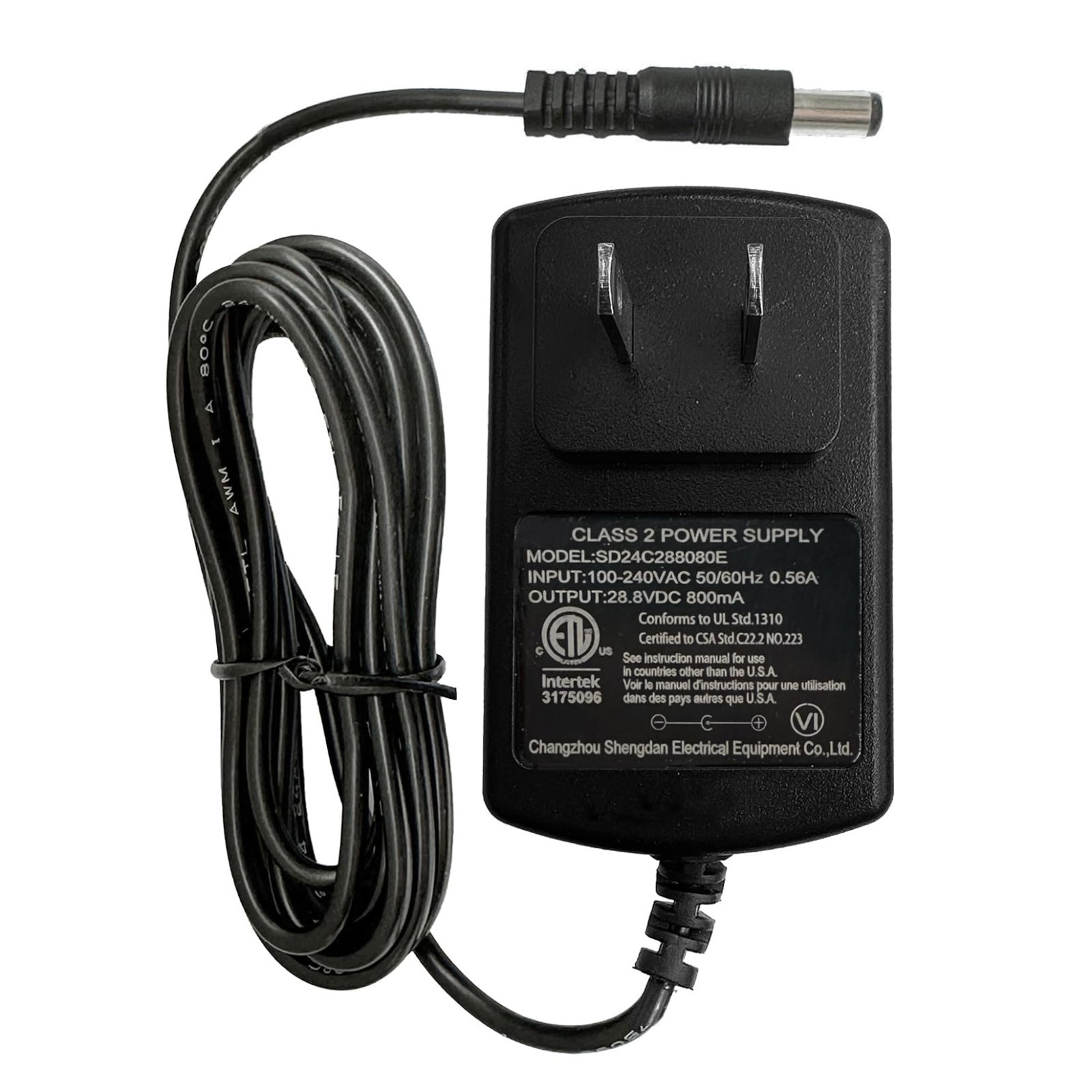 24V Battery Charger for Kids Ride-On Toys, 28.8V 0.8A Fast Charger for Electric