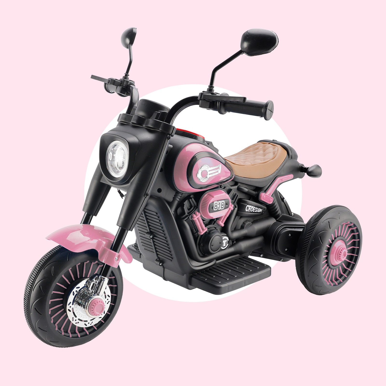 3 Wheel 6V Kid Ride On Motorcycle Electric Toy With Colorful Light And Music PK