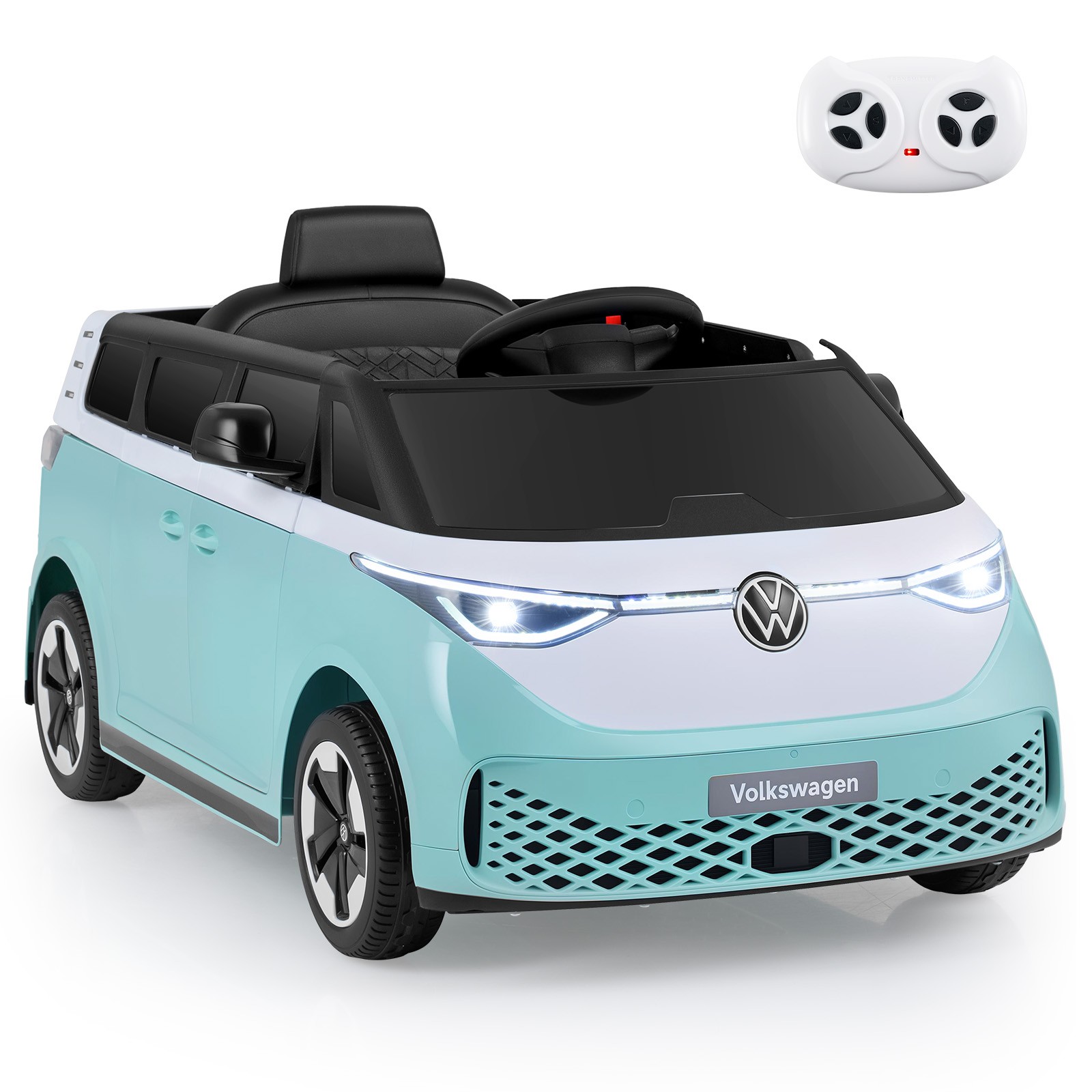 Licensed Volkswagen Ride on Car, 12V Kids Car Bus with Music, Story, Soft Start