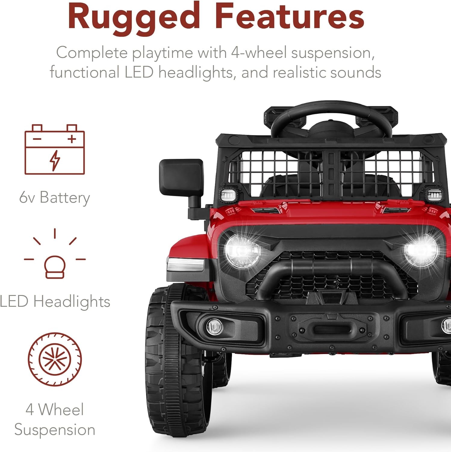 Best Choice Products 6V Kids Ride On Toy, Mini Truck, Electric Play Car w/Parent