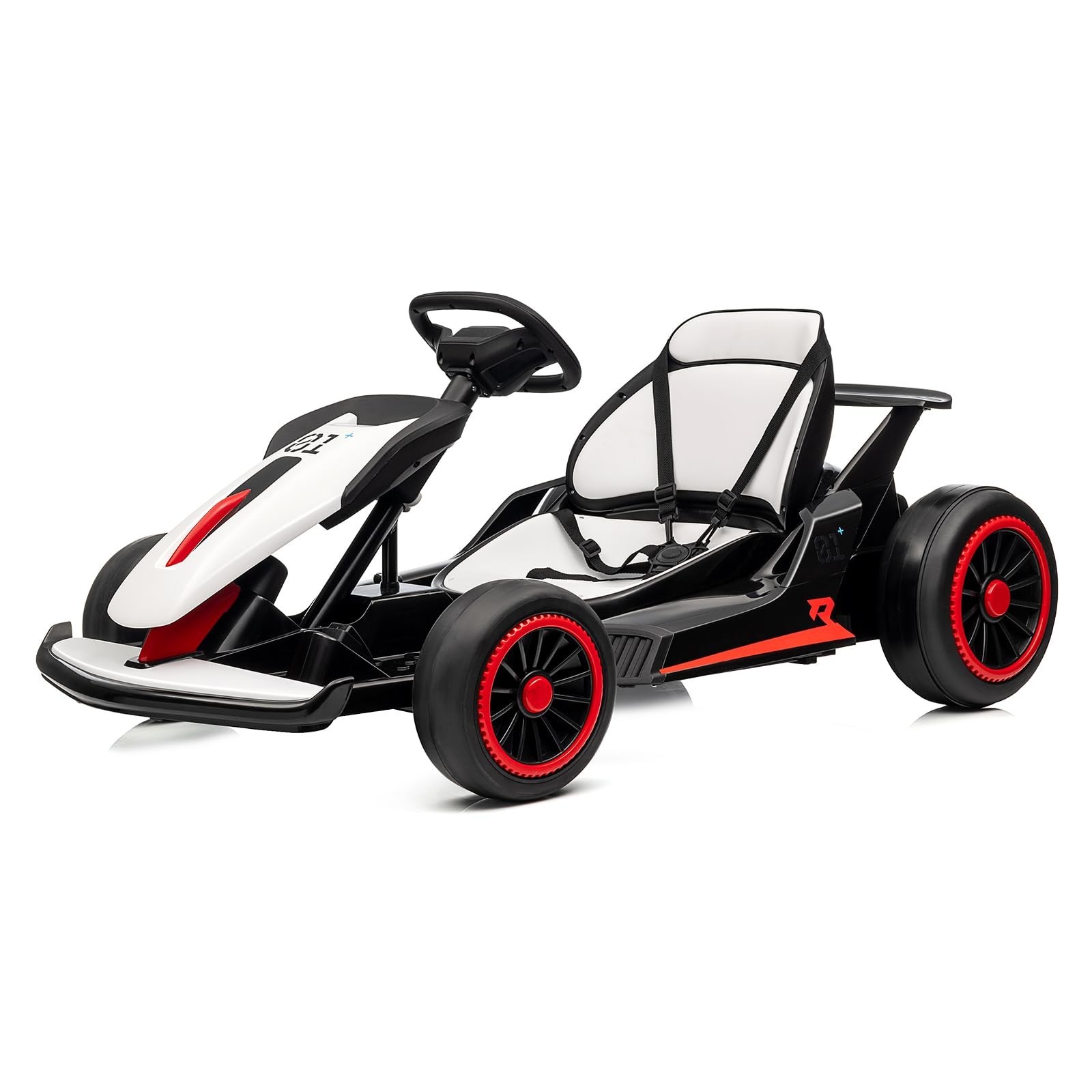 24V Kid Go Kart Electric Drift 200W Dual Motor 360° Drifting 5-Point Safety Belt