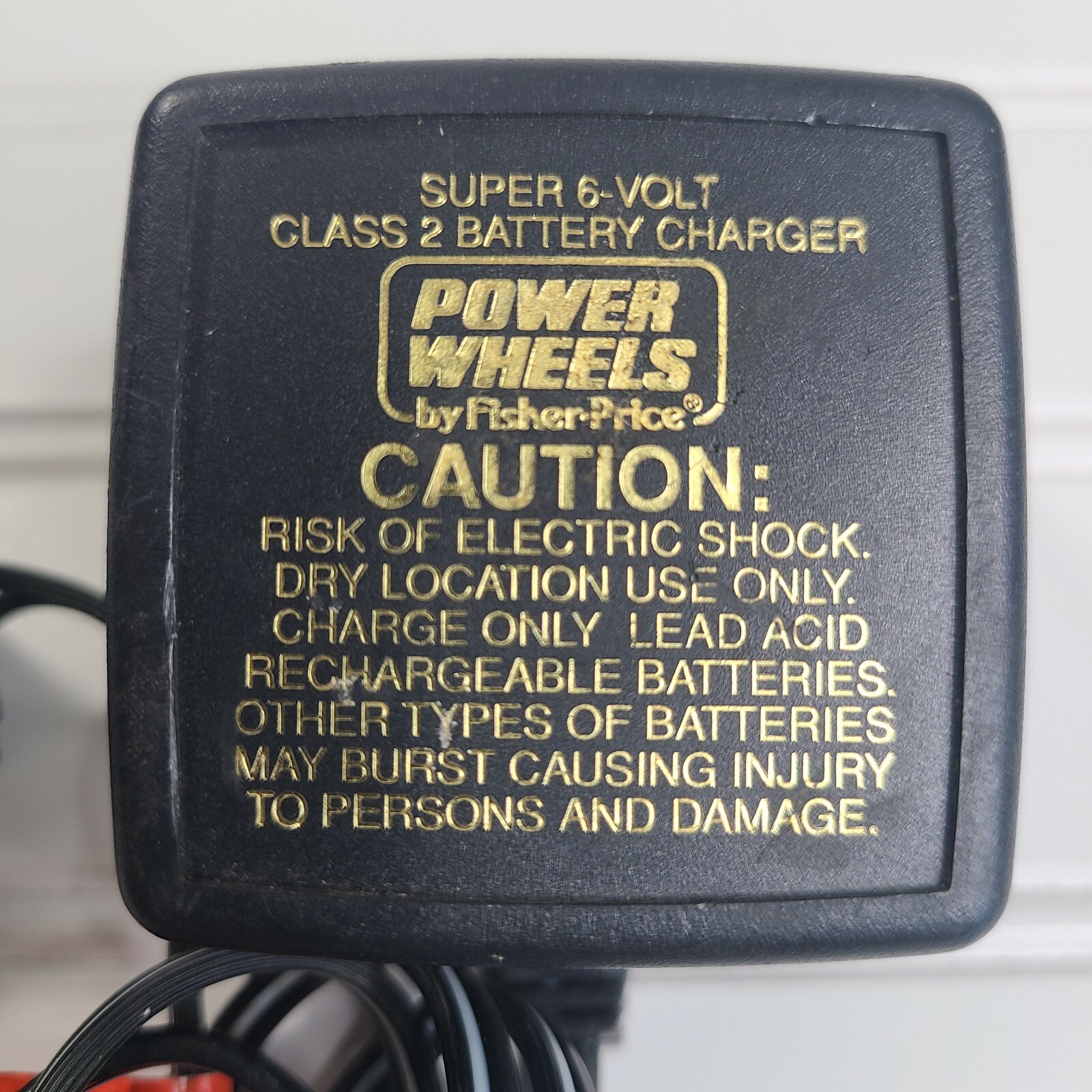 OEM Fisher Price Power Wheels 6 Volt Class 2 Battery Charger part# 00801-0974