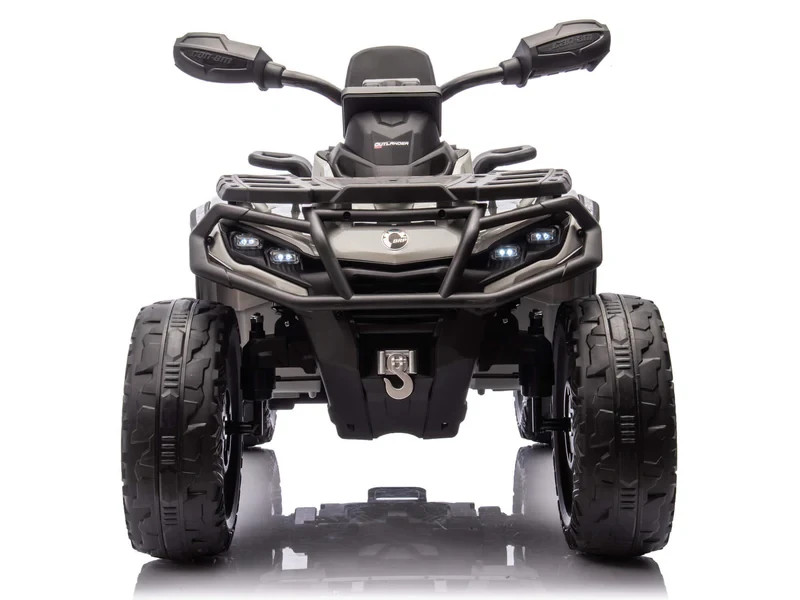 24V 4WD CanAm Outlander Kids Ride On Electric ATV Quad Car Leather Seat EVA Tire