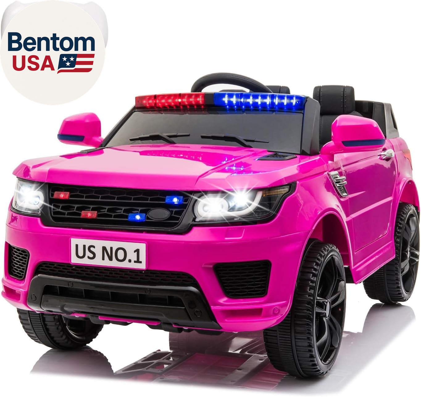 Police Cars for Kids Electric Car 12V Childrens Powered Ride Ons for Toddlers C
