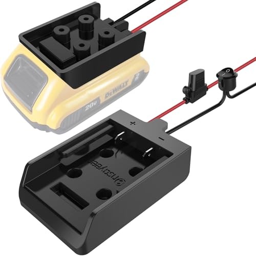 Power Wheel Adapter with Fuse & Switch, Secure Battery Adapter for 20V-1 Pack