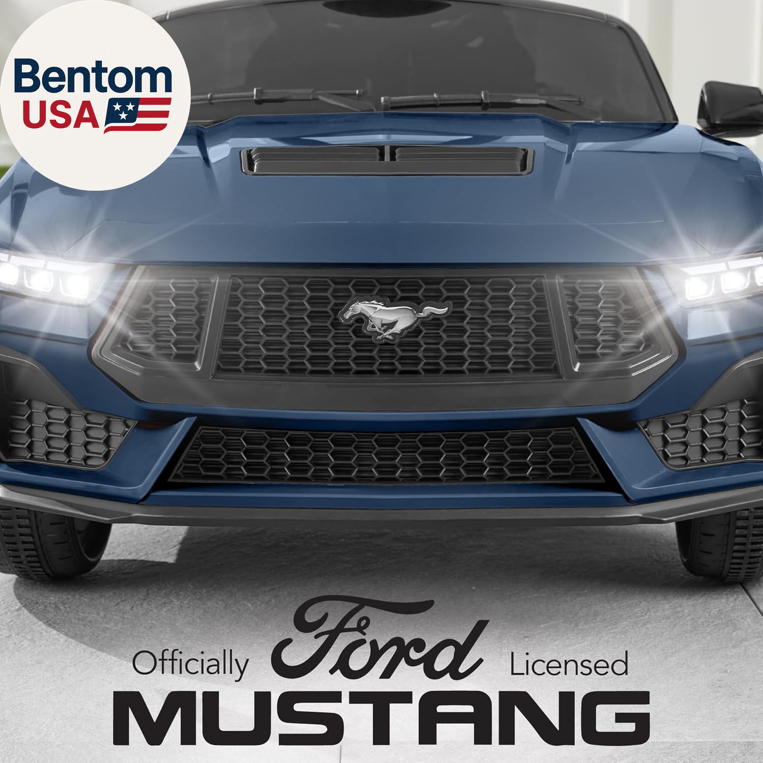 Kids 12V Electric Ride on Car Officially Licensed Ford Mustang W/Parent Control,