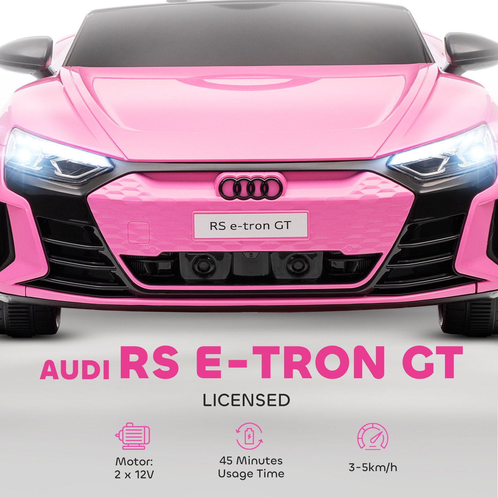 12V Kids Electric Ride On Car, Licensed Audi RS e-tron GT
