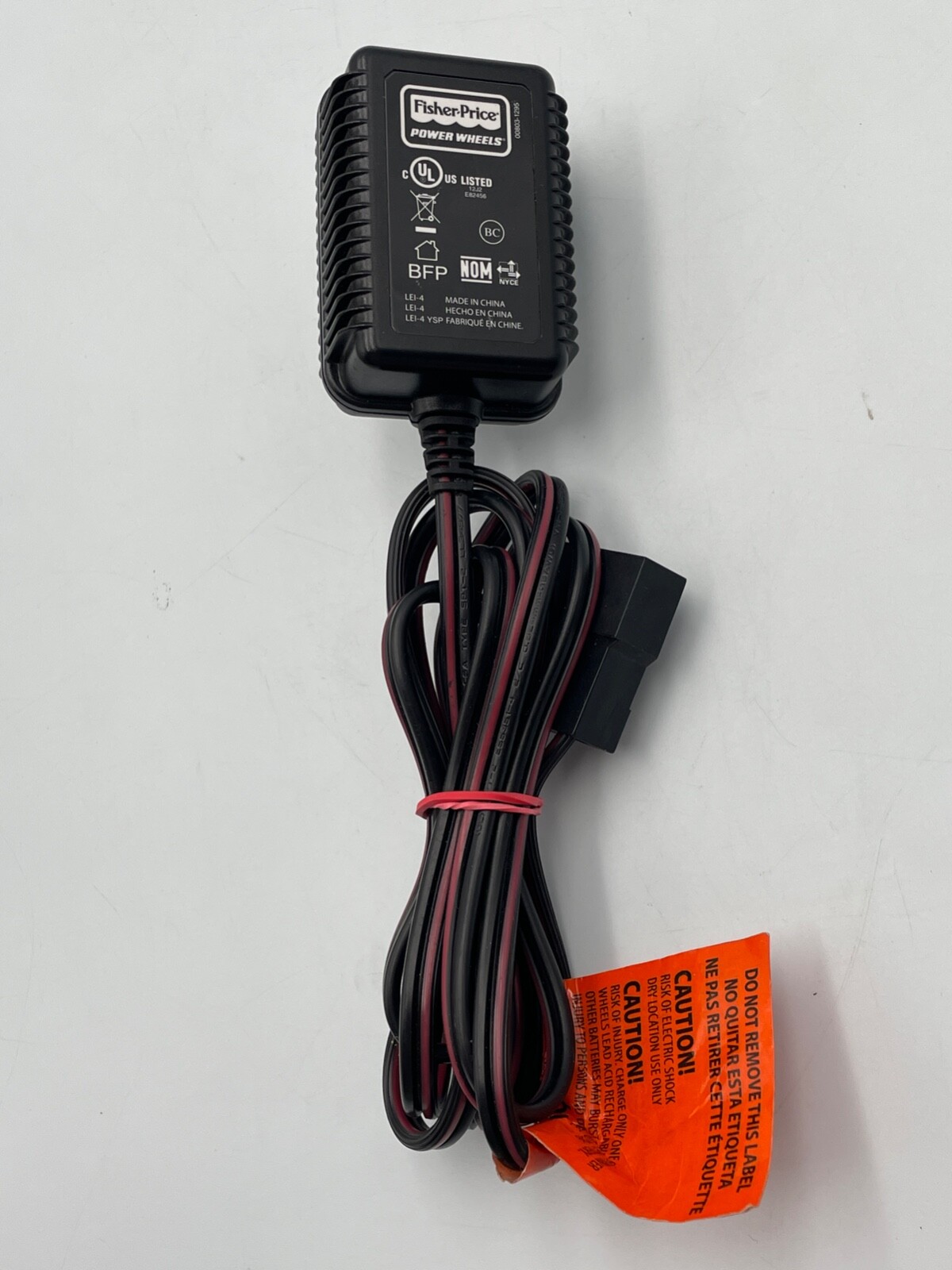 Fisher Price Power Wheels 00803-1295 Class 2 Battery Charger OEM Genuine