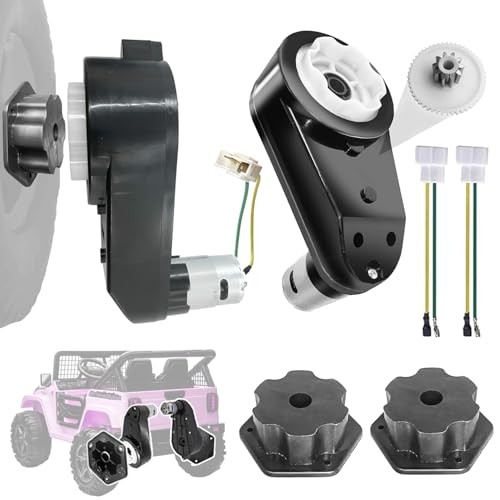 2PCS 12 Volt RS550 40000 RPM High-Speed Motor Gearbox for Power black coupler