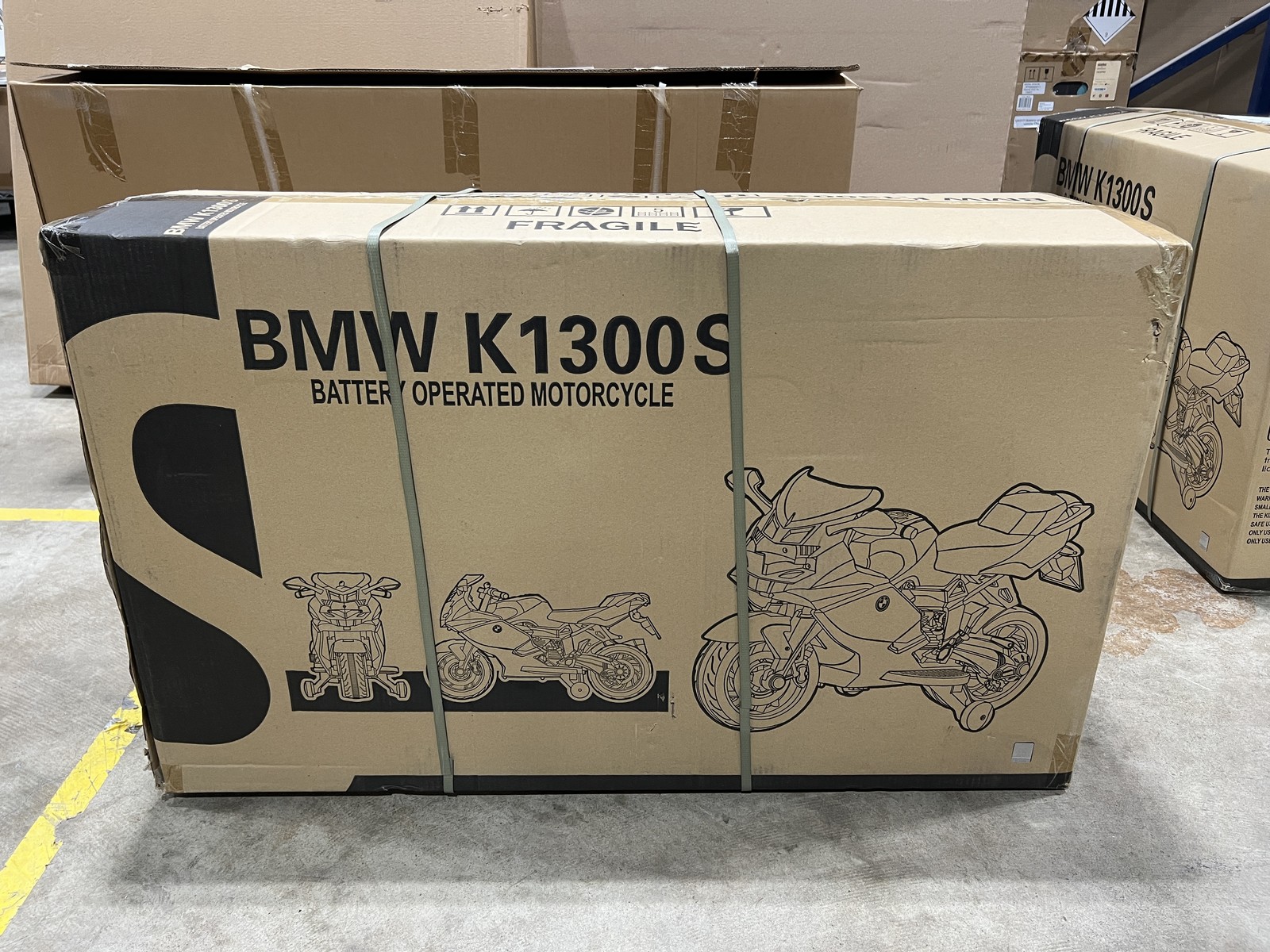 Luxury BMW K1300S 12V Ride-On Bike Red