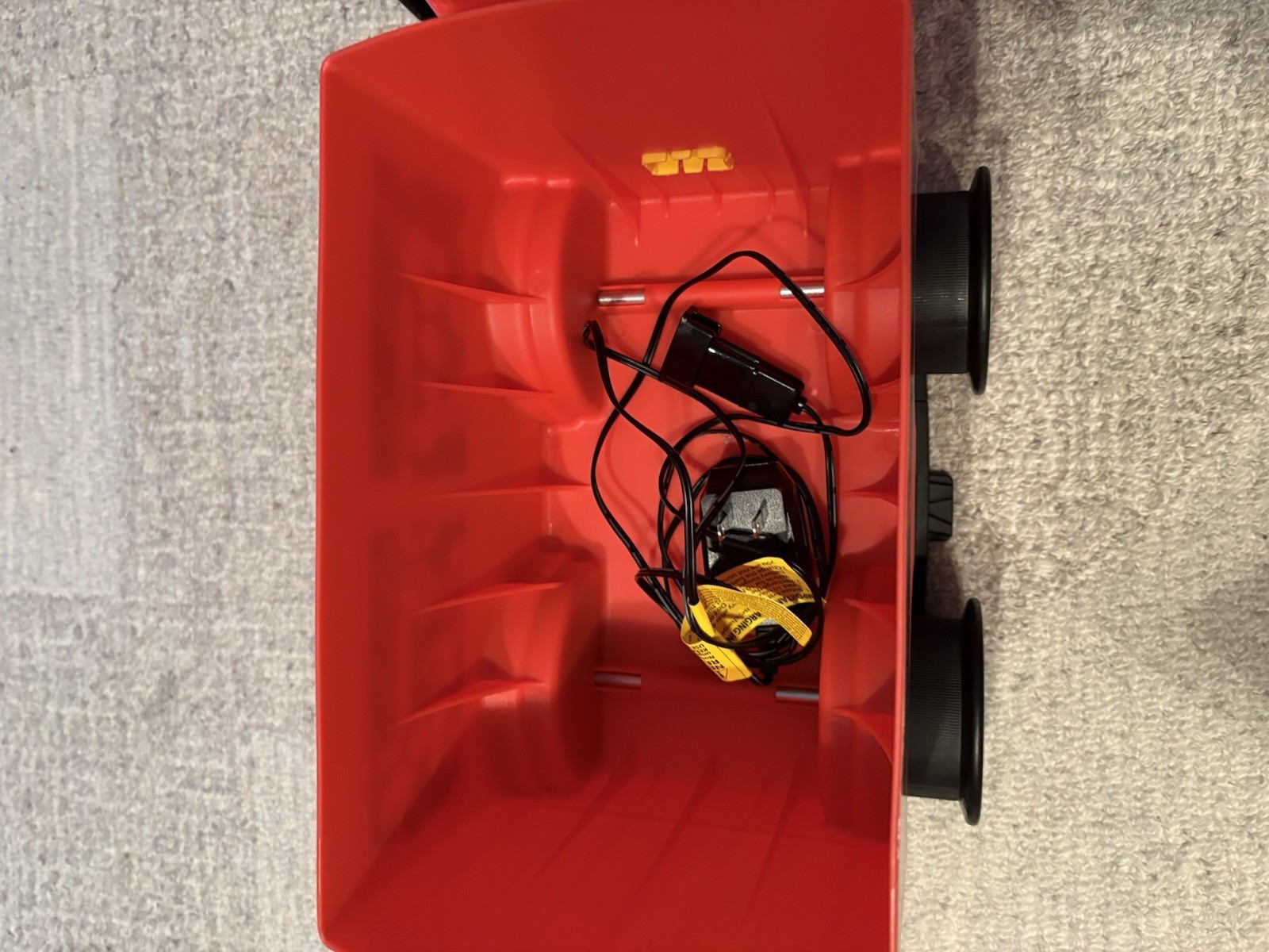 Kiddieland Mickey Mouse 6-Volt Powered Train with Caboose & Tracks