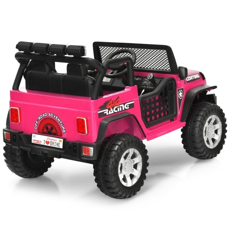 SEHOMY XMX618 Pink Battery Powered Ride-On Car, Vehicles Theme Ages 3-7