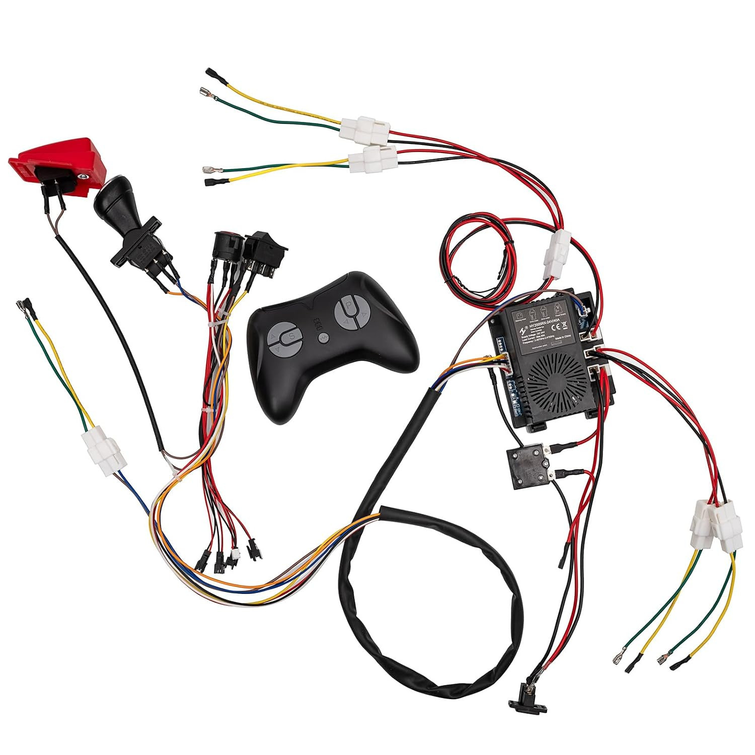 24 Volt DIY Wires Harness Conversion Kit for Kid’S Ride on Toys Car,2.4G Set of