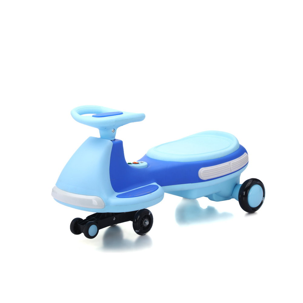 Dual Drive 2-in-1 Glide Car, Full Lights, Silent Wheels, Built-in Bluetooth