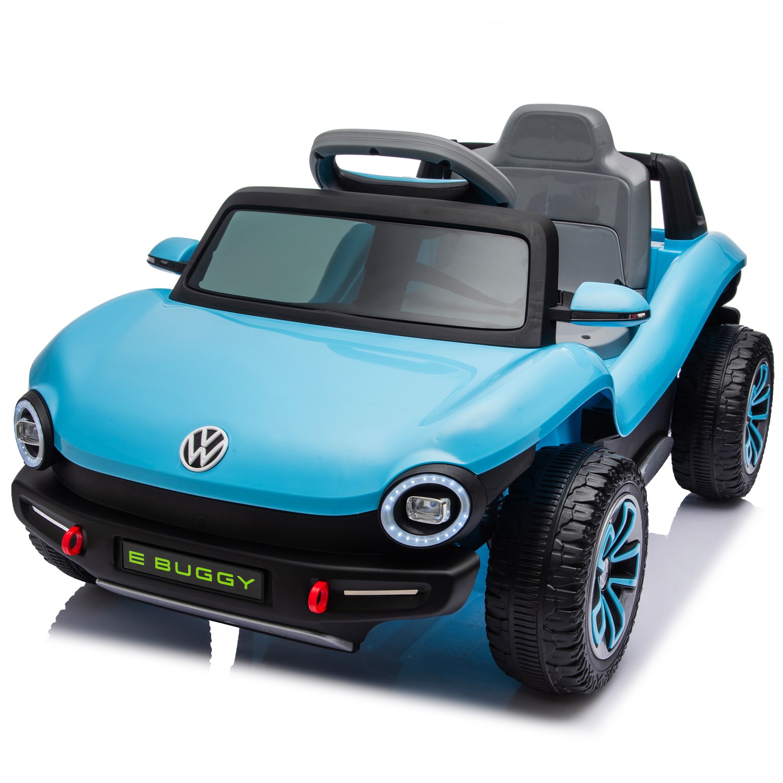 12V Licensed Volkswagen Beetle Kids Ride On Electric Car Speeds 1.5-2.5MPH Blue