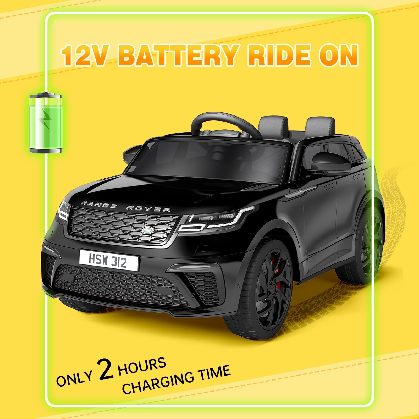 12V Ride On Toys for Kids 3-8 with Mp3 Player Rocking Electric Car with Remote