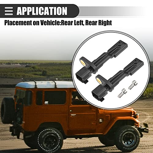Rear Left and Right ABS Sensor, Wheel Speed Sensor, for Jeep Wrangler 3.8L