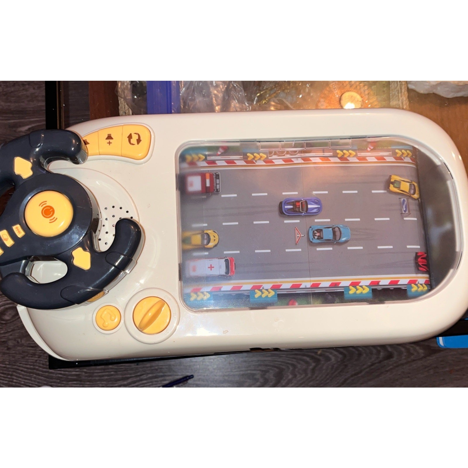 Car Racing Adventure Driving Toy with Steering Wheel Very Unique