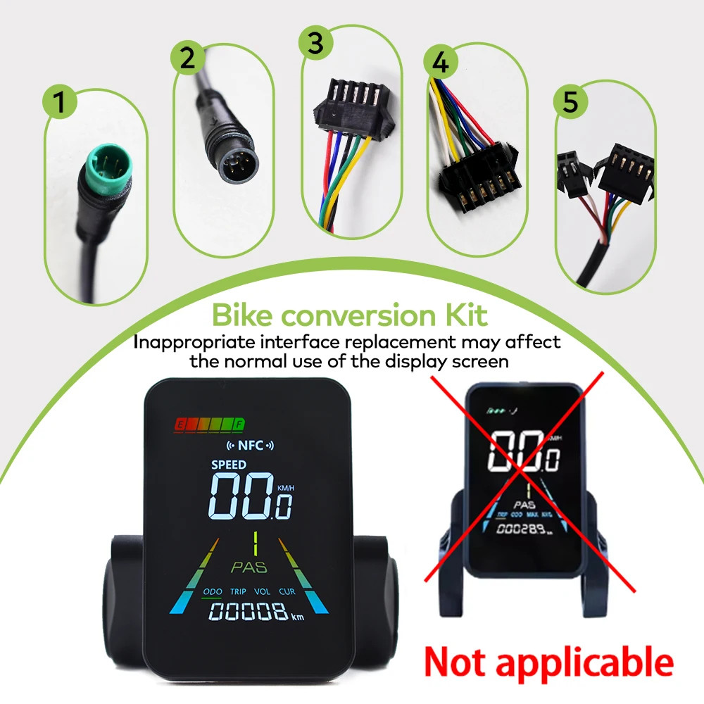 F3【UART2】Turn On The NFC Fatbike Screen E Bike LCD Display Electric Scooter Spee