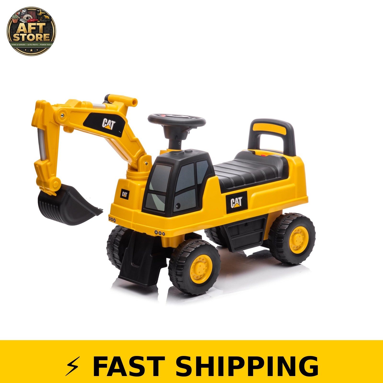 Best Ride On Cars CAT Excavator Push Car for Kids