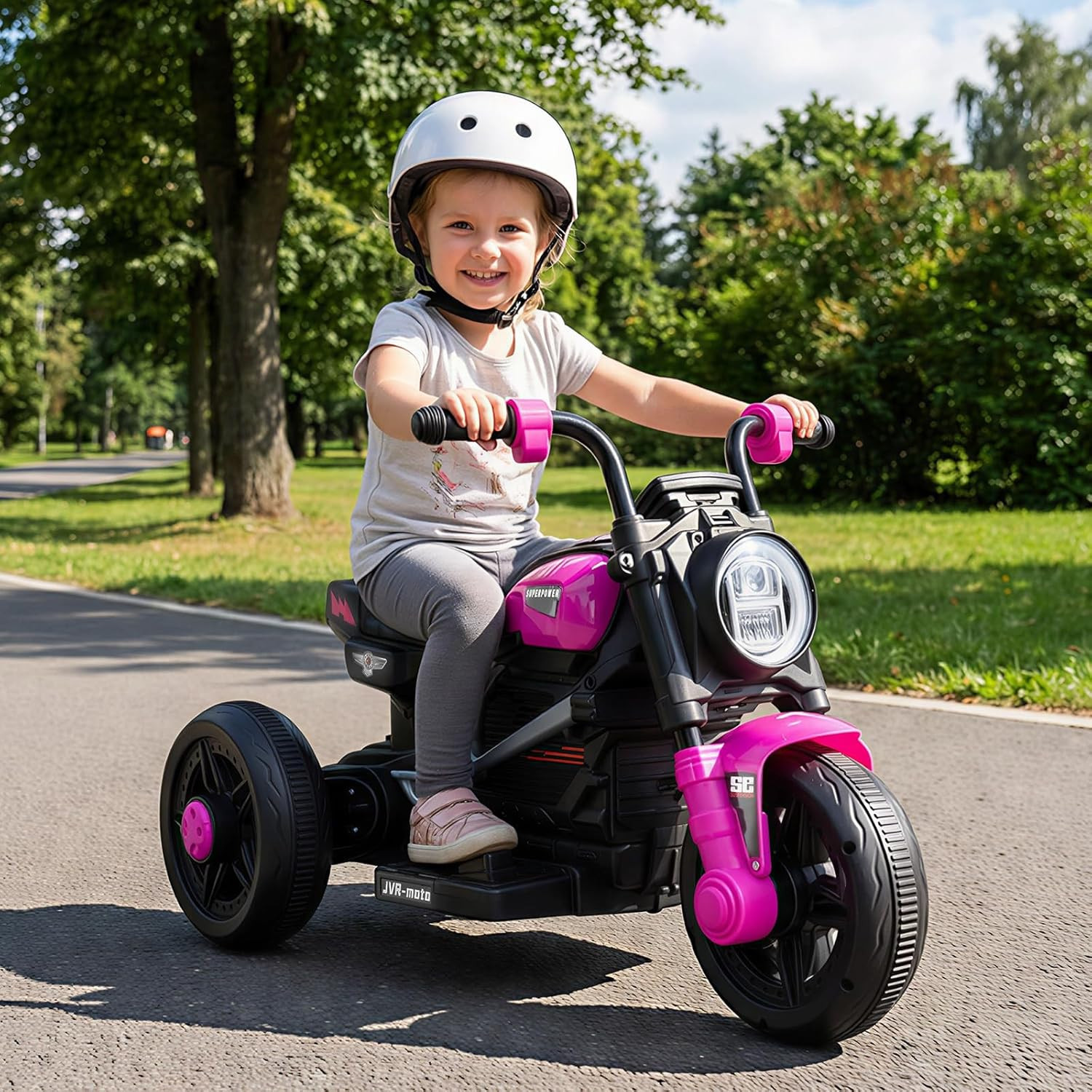 6V Kids Motorcycle with Forward & Reverse Switch, Headlight, Horn, Music, Story,