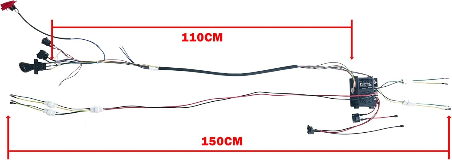 24 Volt DIY Wires Harness Conversion Kit for Kid’s Ride On Toys Car,2.4G Set…