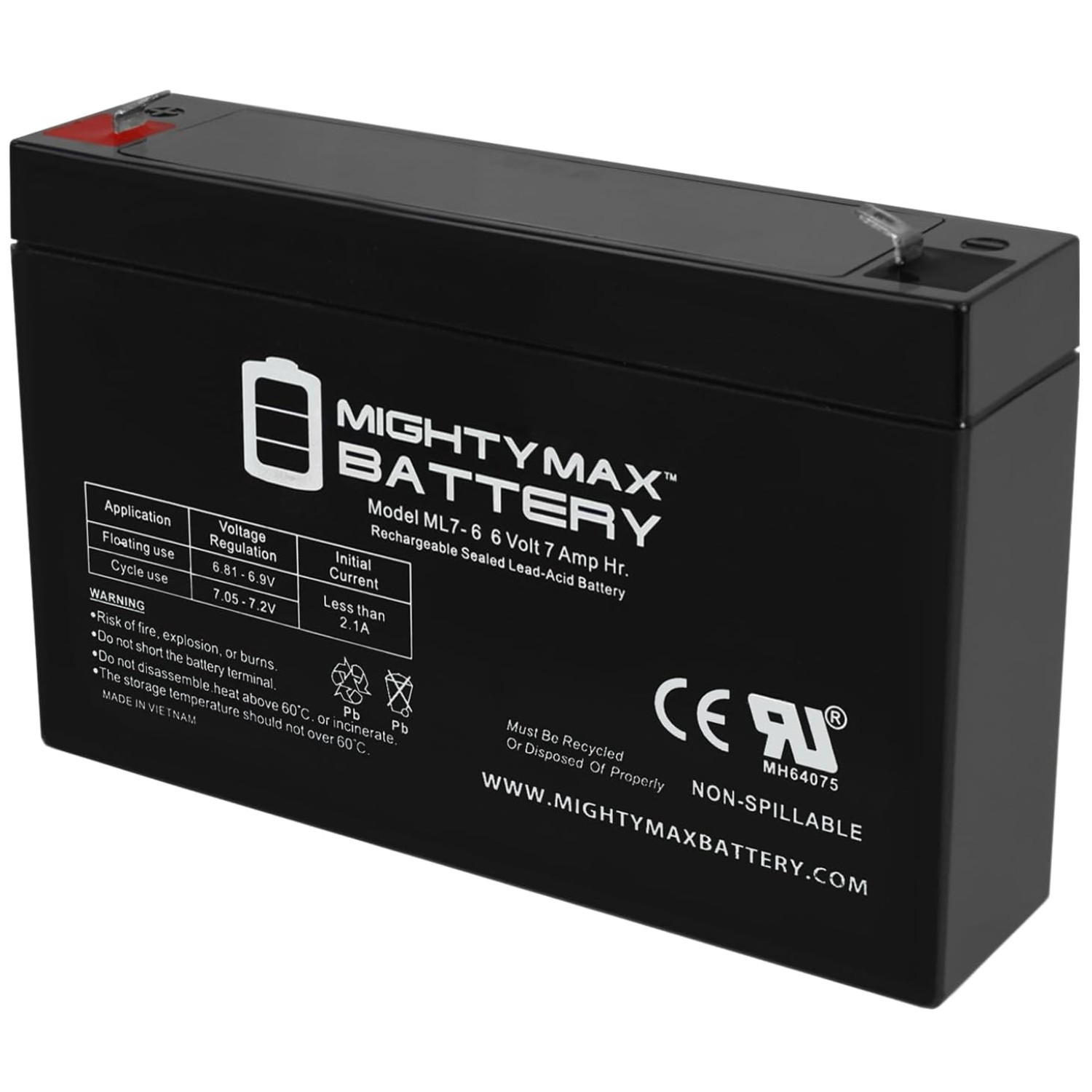 High Performance 6V 7AH Battery for Kids’ Ride-On Scooters – Maintenance-Free