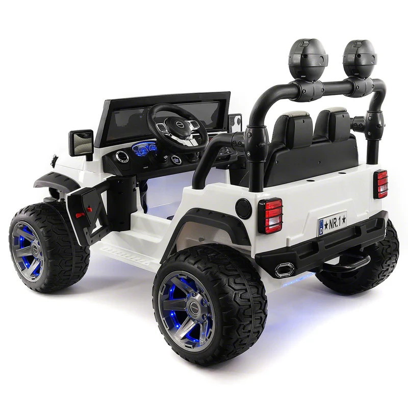 24V ELECTRIC KIDS RIDE ON TRUCK JEEP TWO POWERFUL MOTORS,2 SEAT EVA TIRES LED+RC