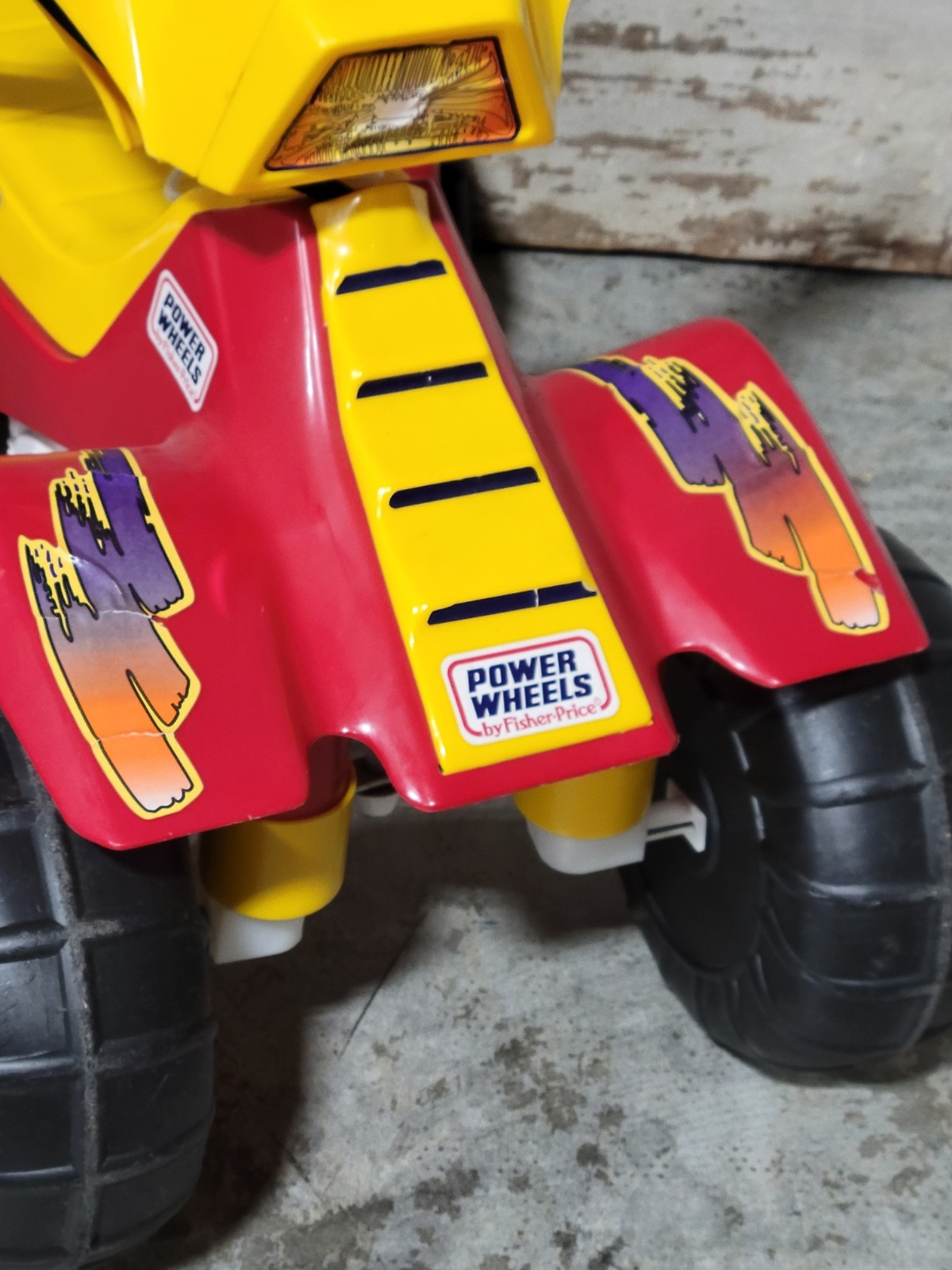 ​Vintage 1995 Power Wheels Lil Kawasaki ATV 6V Ride On Toy Fisher Price FP USA