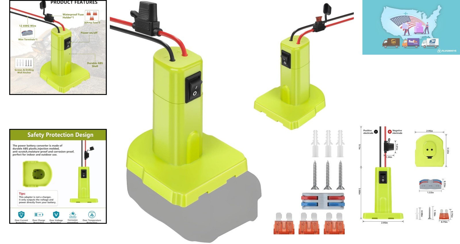 Power Wheel Adapter for Ryobi 18V Battery – Safe & Easy for DIY Projects