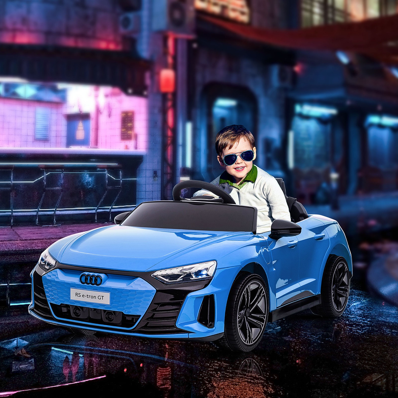 12V Kids Electric Ride On Car, Licensed Audi RS e-tron GT