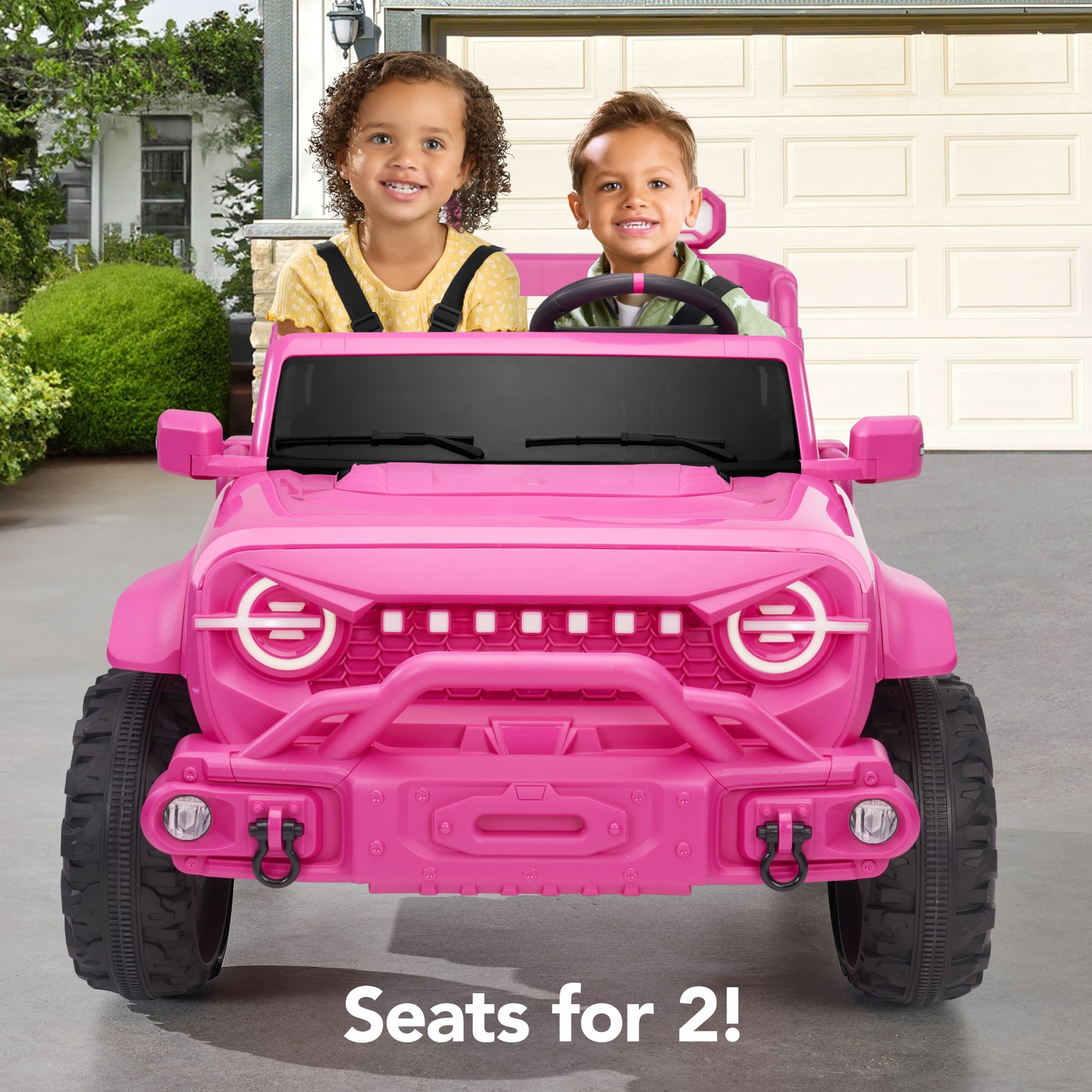 Best Choice Products 24V 2-Seater Electric Ride-On Car Truck Parent Control