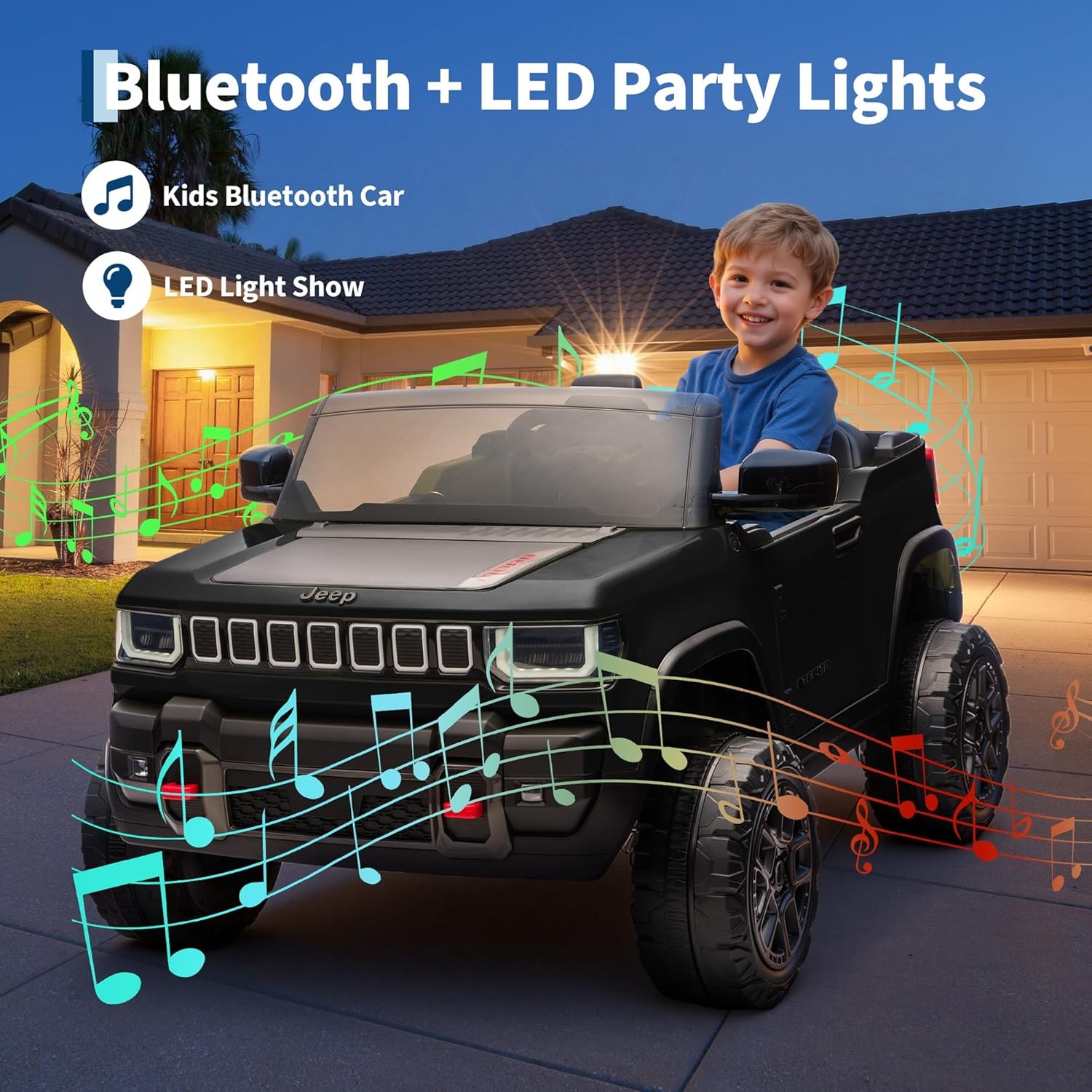 24V 2 Seater Kids Ride on Car Electric Truck Toys for Big Kids Ages 3-8