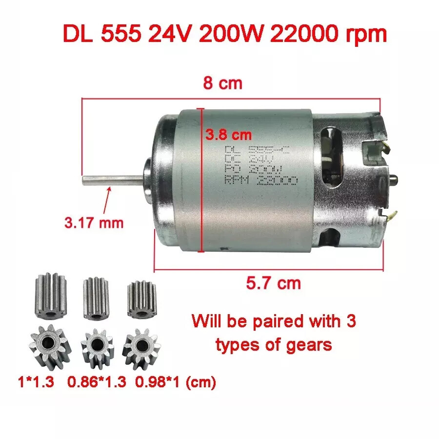 555 24V Motors For Children Electric Car Toy DL 555-C 24V High Speed High Power