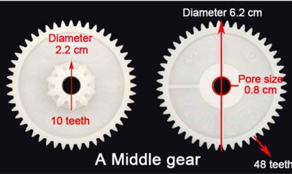 Smooth-Running 3-Piece Gear Set for RS550 Gearbox – Essential for Ride-On Toys