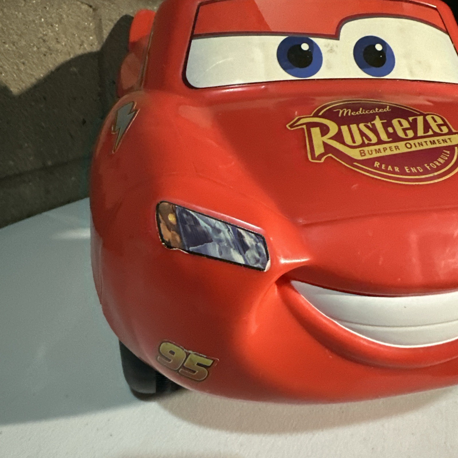 Lightning McQueen Racer Ride-On Car Toddlers Engine Sounds Music Lights Steering