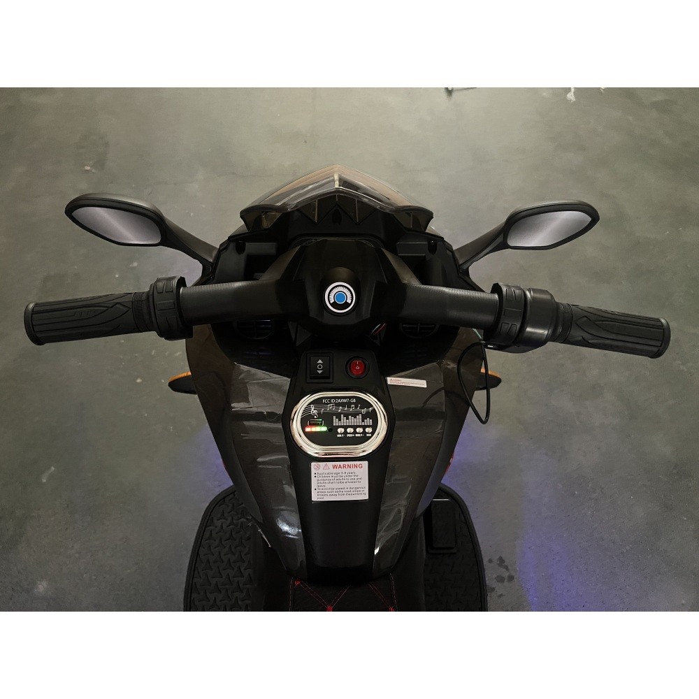 Light Up Wheels Kids Electric Motorcycle, 12V for 3-6 Years Old