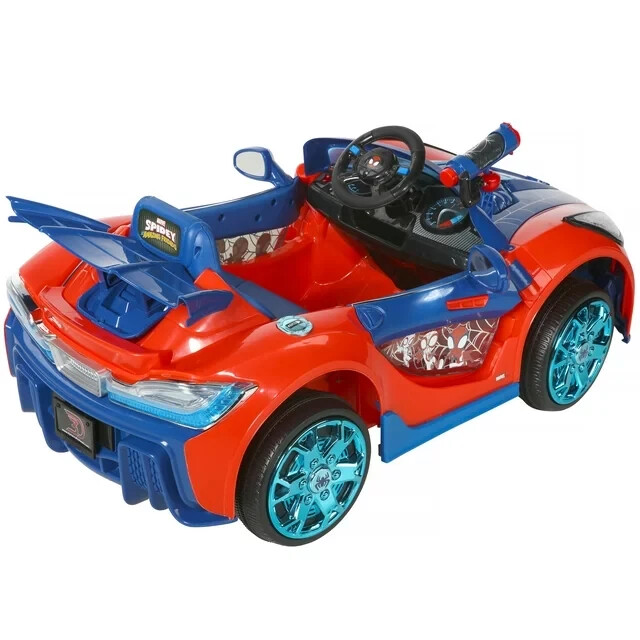 Kids Spider-Man Superhero Battery-Powered Vehicle w/ Authentic Graphics, Ages 3+