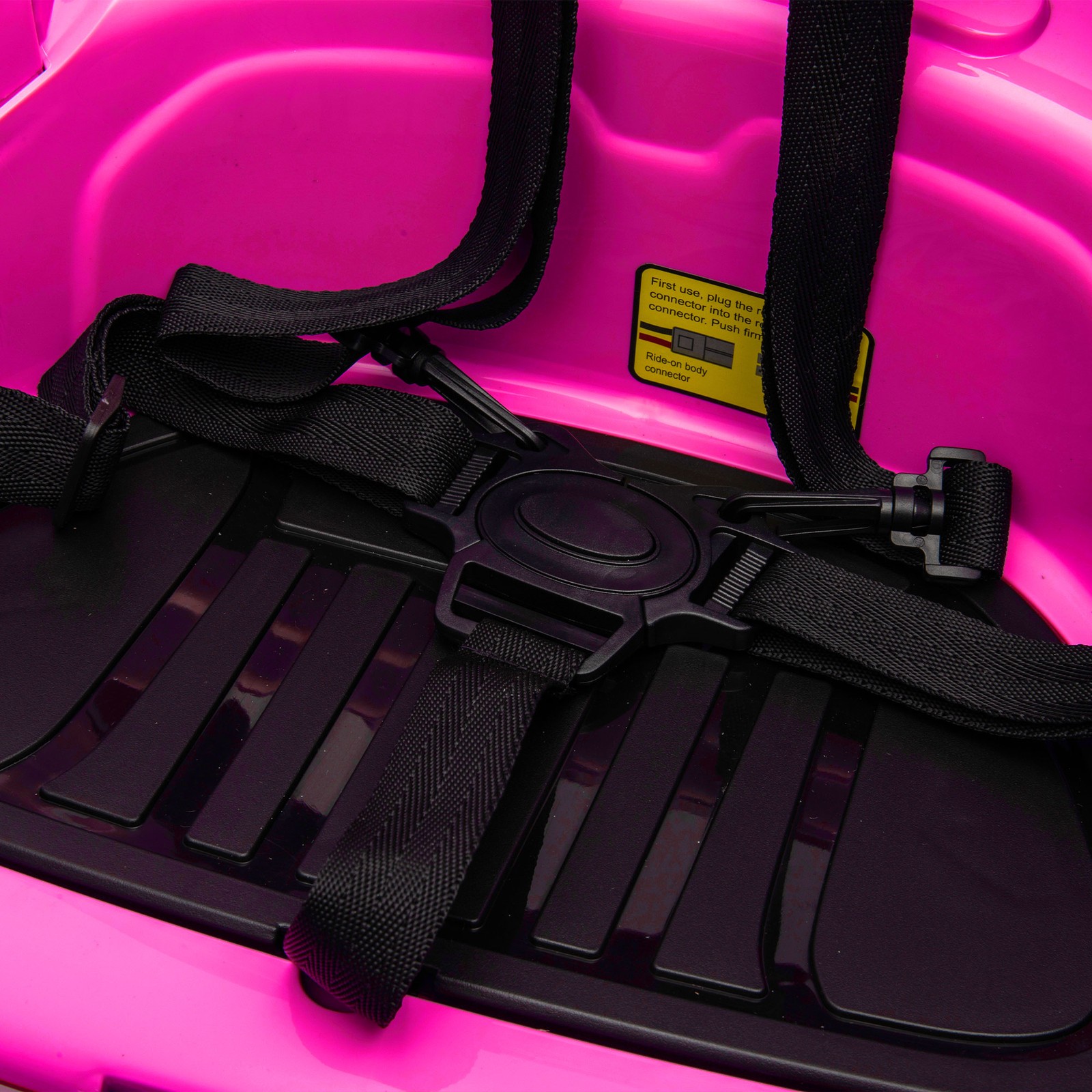 12V Ride on Bumper Car for Kids Electric Car for Kids 1.5-5 Years Old LED Pink
